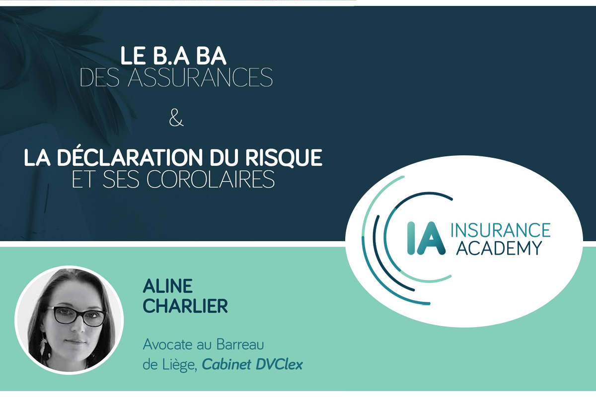 Découvrez sans plus tarder les formations Insurance Academy réalisées par Aline Charlier, Avocat DVClex !