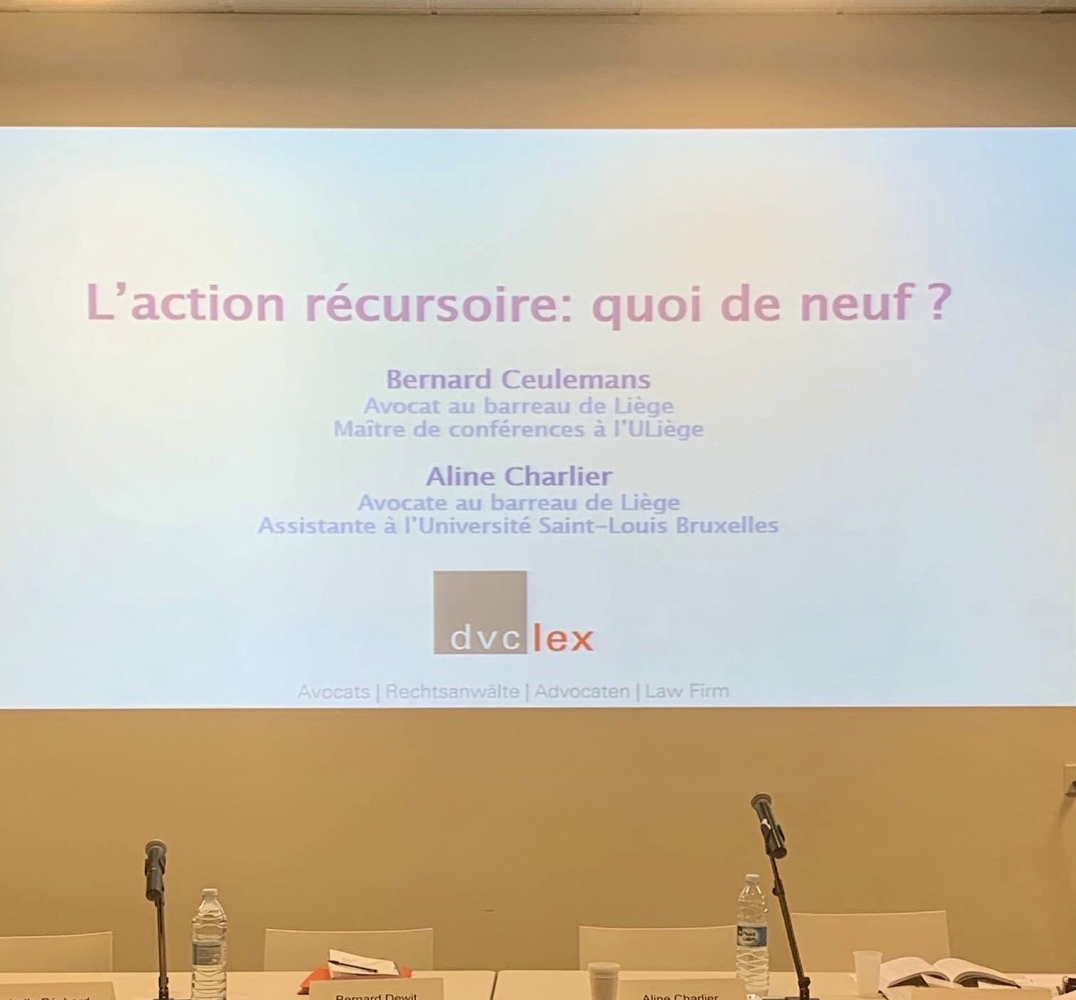 Retour sur le Colloque Anthemis du 28 novembre : l'action récursoire, quoi de neuf ?